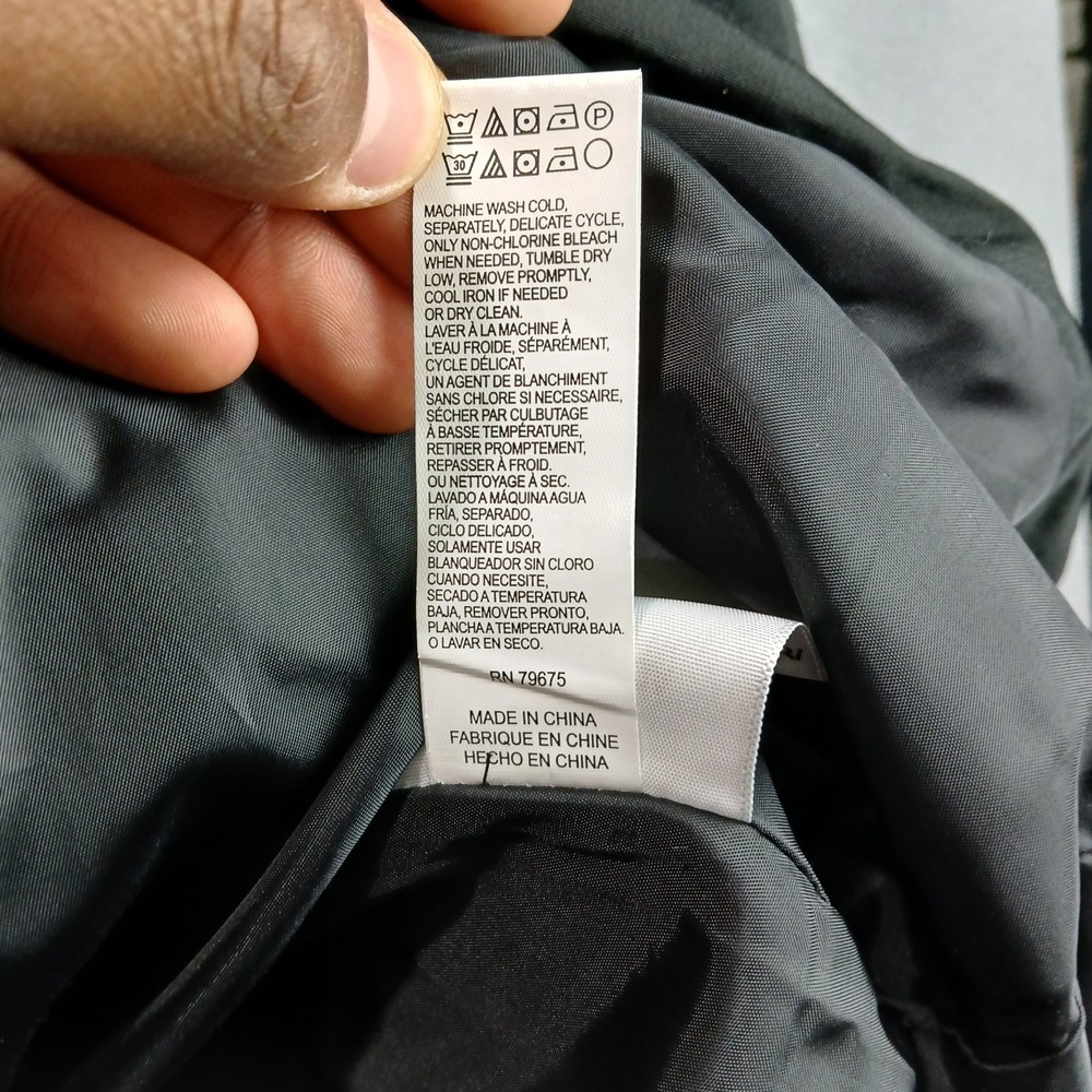 Lucky Brand Puffer Coat Womens XL Black Insulated Full Zip Hooded Thermal Winter - Picture 7 of 9